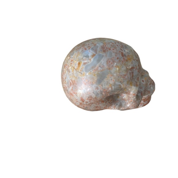 Medium Sunstone Skull All Natural Crystal Carving - Picture 5 of 11